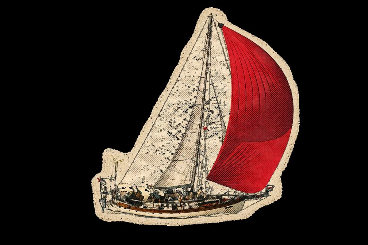 Bluewater Sailboat illustration